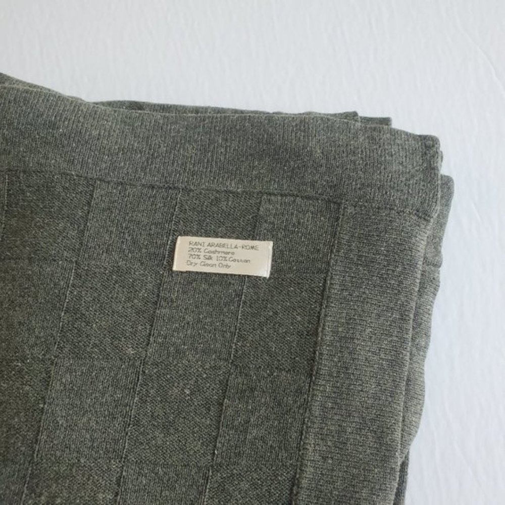😍 RANI ARABELLA ITALY Luxury Cashmere/Silk Throw - Picture 2 of 9